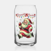 Zoomie Kerstman Kerstmis Blikvorm Glas (Achterkant)