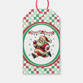 Zoomie Kerstman Kerstmis Cadeaulabel (Achterkant)