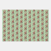 Zoomie Kerstman Kerstmis Inpakpapier Vel (Voorkant)