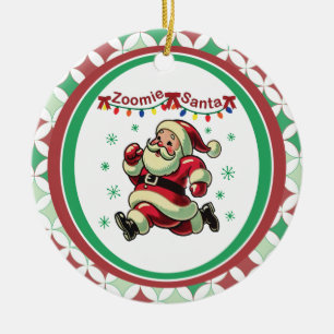 Zoomie Kerstman Kerstmis Keramisch Ornament