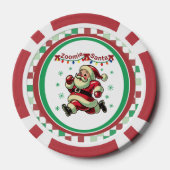 Zoomie Kerstman Kerstmis Poker Chips (Achterkant)