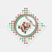 Zoomie Kerstman Kerstmis Servet (Hoek)