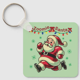 Zoomie Kerstman Kerstmis Sleutelhanger