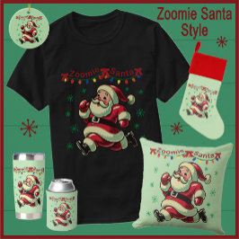 Zoomie Kerstman Kerstmis T-shirt