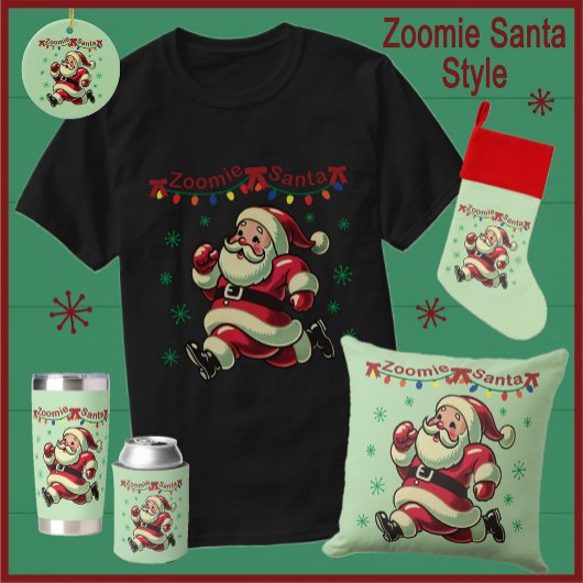 Zoomie Kerstman Kerstmis T-shirt