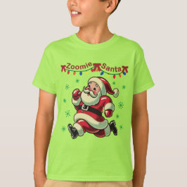 Zoomie Kerstman Kerstmis T-shirt