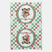 Zoomie Kerstman Kerstmis Theedoek (Verticaal)