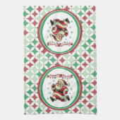 Zoomie Kerstman Kerstmis Theedoek (Verticaal)