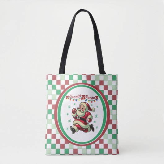 Zoomie Kerstman Kerstmis Tote Bag (Voorkant)