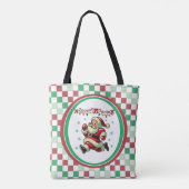 Zoomie Kerstman Kerstmis Tote Bag (Achterkant)