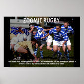 ZOOMIE RUGBY POSTER (Voorkant)