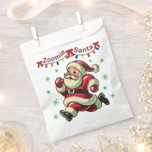 Zoomie Santa Christmas Bedankzakje (Geknipt)
