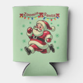 Zoomie Santa Christmas Blikjeskoeler (Voorkant)