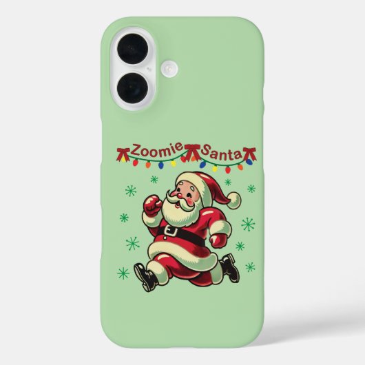 Zoomie Santa Christmas Case-Mate iPhone Case (Achterkant)