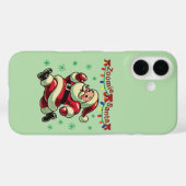 Zoomie Santa Christmas Case-Mate iPhone Case (Achterkant (horizontaal))