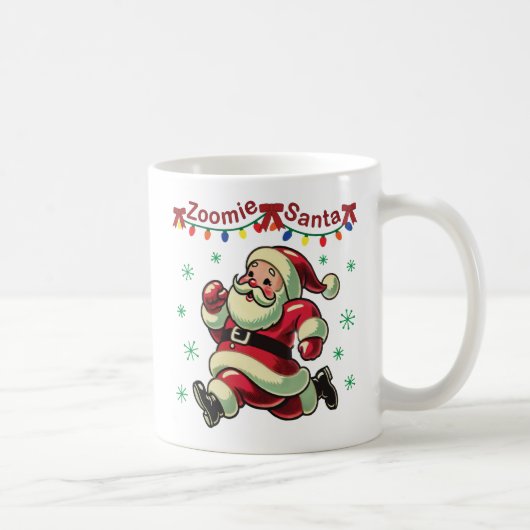 Zoomie Santa Christmas Koffiemok (Rechts)