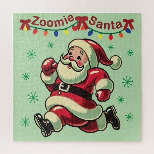 Zoomie Santa Christmas Legpuzzel (Verticaal)
