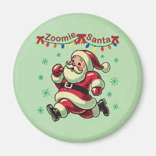 Zoomie Santa Christmas Magneet