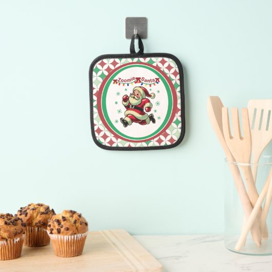 Zoomie Santa Christmas Pannenlap (Insitu(Ophanging))