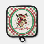 Zoomie Santa Christmas Pannenlap (Voorkant)