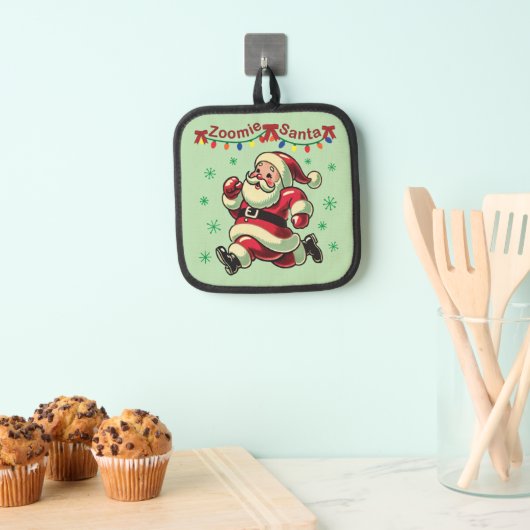 Zoomie Santa Christmas Pannenlap (Insitu(Ophanging))