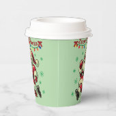 Zoomie Santa Christmas Papieren Bekers (Rechts)