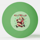Zoomie Santa Christmas Pingpongbal (Voorkant)