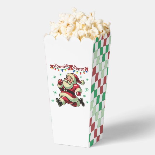 Zoomie Santa Christmas Popcorn Bedankdoosjes (Popped)