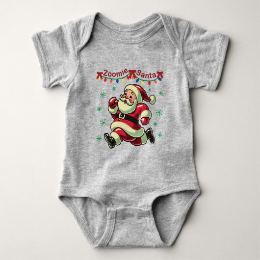 Zoomie Santa Christmas Romper (Voorkant)