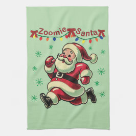 Zoomie Santa Christmas Theedoek