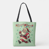 Zoomie Santa Christmas Tote Bag (Achterkant)