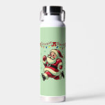 Zoomie Santa Christmas Waterfles<br><div class="desc">Kijken naar mijn energieke bont baby zoomen heen en weer geïnspireerd dit leuke kerst ontwerp. Het is ook de eerste keer dat ik AI-gegenereerde kunst gebruik, omdat ik nog steeds werk aan mijn vaardigheden om mensen te tekenen. Ik kan me heel goed voorstellen dat de kerstman rond de Noordpool rilt,...</div>