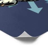 Zoomie Time Basset Hound bijvoorbeeld Poster (Hoek)