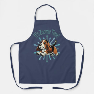 Zoomie Time Basset Hound bijvoorbeeld Schort