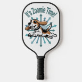 Zoomie Time Beagle Pickleball Paddle (Achterkant)