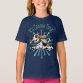 Zoomie Time Beagle T-shirt (Voorkant)