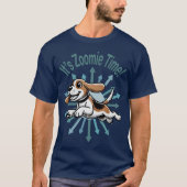 Zoomie Time Beagle T-shirt (Voorkant)