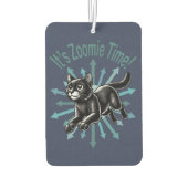 Zoomie Time Black Cat Luchtverfrisser (Achterkant)