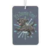 Zoomie Time Black Lab Luchtverfrisser (Achterkant)