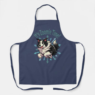 Zoomie Time Border Collie bijvoorbeeld Schort