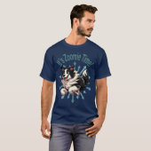 Zoomie Time Border Collie bijvoorbeeld T-shirt (Voorkant volledig)