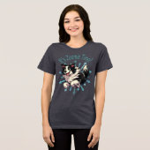 Zoomie Time Border Collie bijvoorbeeld Tri-Blend Shirt (Voorkant volledig)