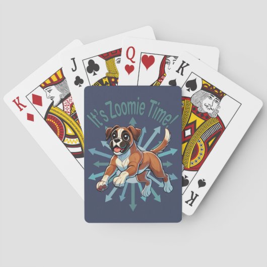 Zoomie Time Boxer Pokerkaarten (Achterkant)