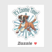 Zoomie Time Boxer Sticker (Vel)