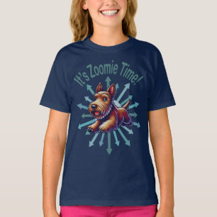Zoomie Time Brown Scotty bijvoorbeeld T-shirt