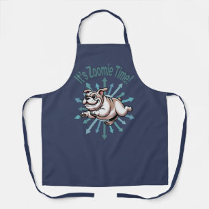 Zoomie Time Bulldog bijvoorbeeld Schort