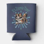 Zoomie Time Calico Cat Blikjeskoeler (Voorkant)