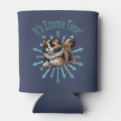 Zoomie Time Calico Cat Blikjeskoeler (Achterkant)