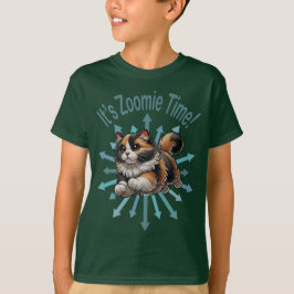Zoomie Time Calico Cat T-shirt
