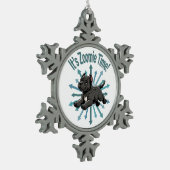 Zoomie Time Cane Corso Tin Sneeuwvlok Ornament (Links)